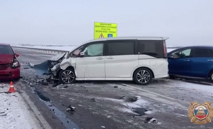 4 автомобиля столкнулись на трассе “Сибирь” в Усольском районе