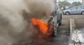 В Иркутской области вспыхнул внедорожник