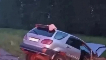 В Усольском районе пьяная лихачка на Toyota Harrier отправила в кювет 6 человек, включая младенца